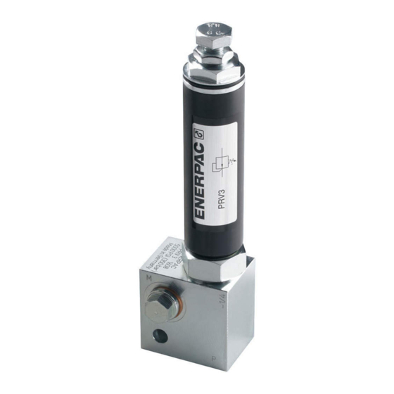 Enerpac PRV2 Instruction Sheet