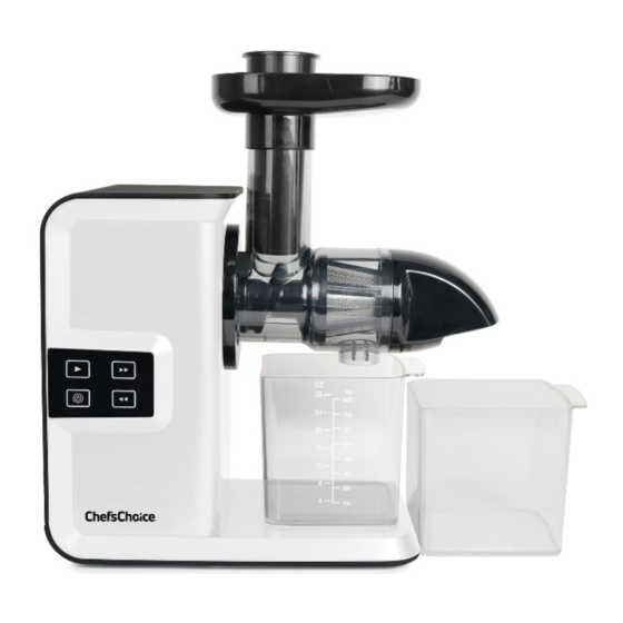 User Manuals: Chef's Choice JCCC20RD13 Juicer