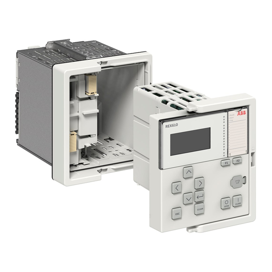 ABB REX610 Operation Manual