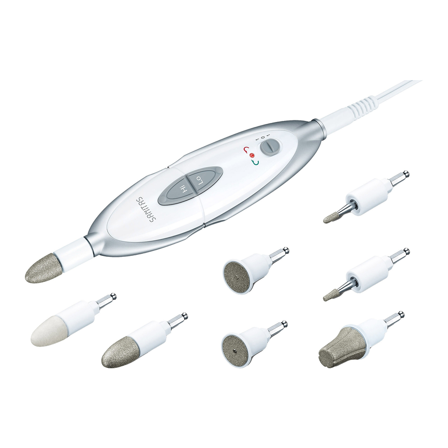 Sanitas SMA 35 - Manicure-/Pedicure-Set Manual