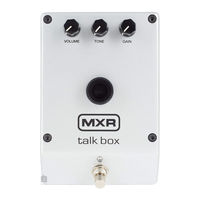 mxr M222 Talk Box User Manual