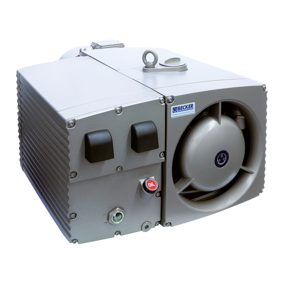 Becker U 5.300 Operating Instructions Manual