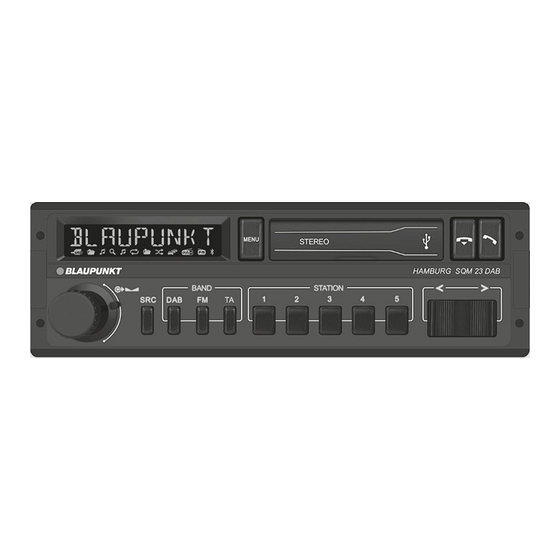 Blaupunkt HAMBURG SQM 23 DAB Operating Instructions Manual