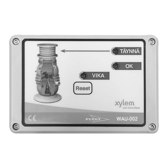 Xylem WAU-002 Installation And Operating Instructions Manual