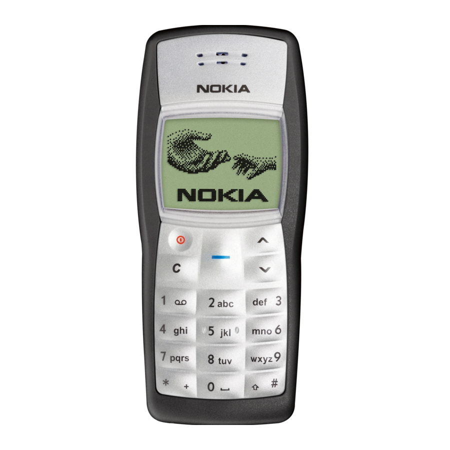 Nokia 1100 User Manual