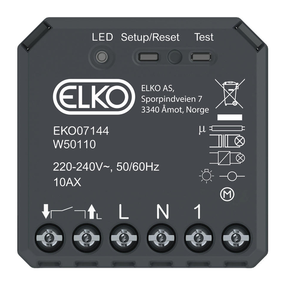 Elko Smart EKO07144 Manual