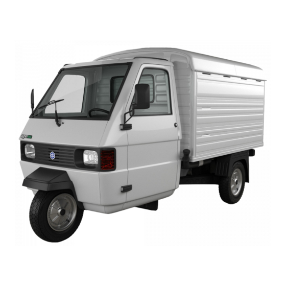 PIAGGIO Ape TM Instructions Manual