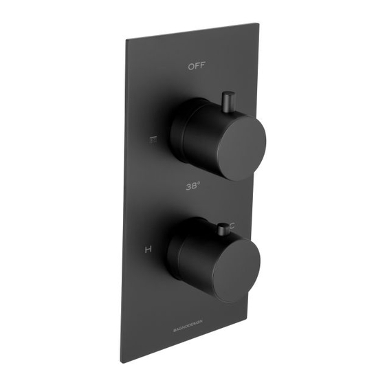 Sanipex BAGNODESIGN UNIVERSAL BDM-UNI-T302SR-B Installation And Maintenance Manual