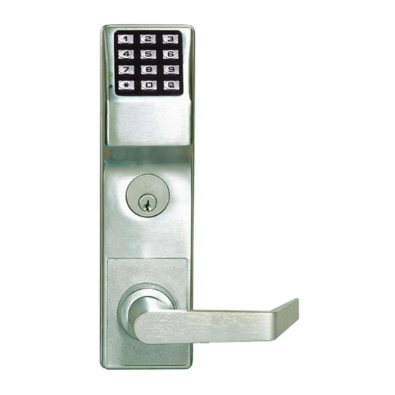 Alarm Lock DL6500 Programming Instructions Manual