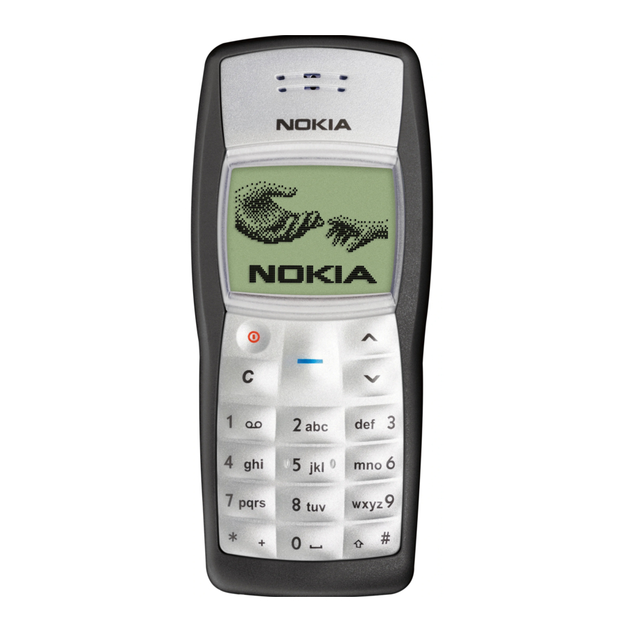Nokia 1100 - Cell Phone - GSM Manuals