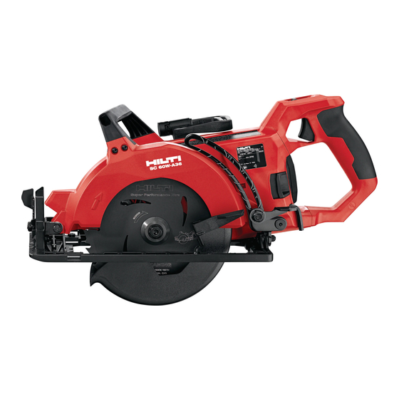 Hilti SC 60W-A36 Manual