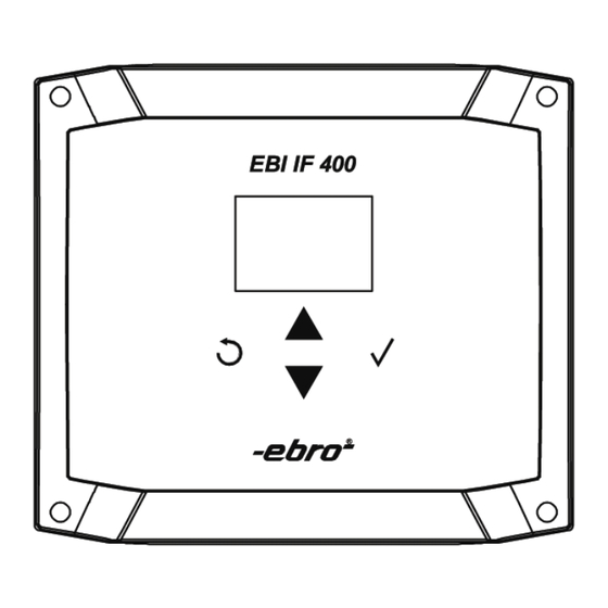 Ebro EBI IF-400 Manual
