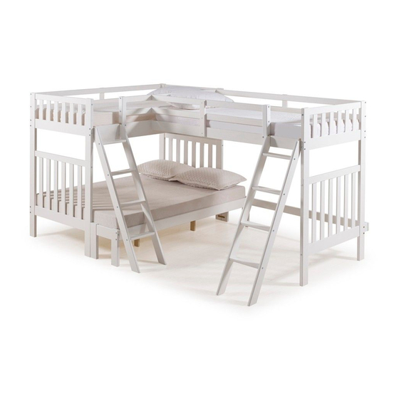 Alaterre Furniture TRI-BUNK EXTENSION AURORA Assembly Instructions Manual