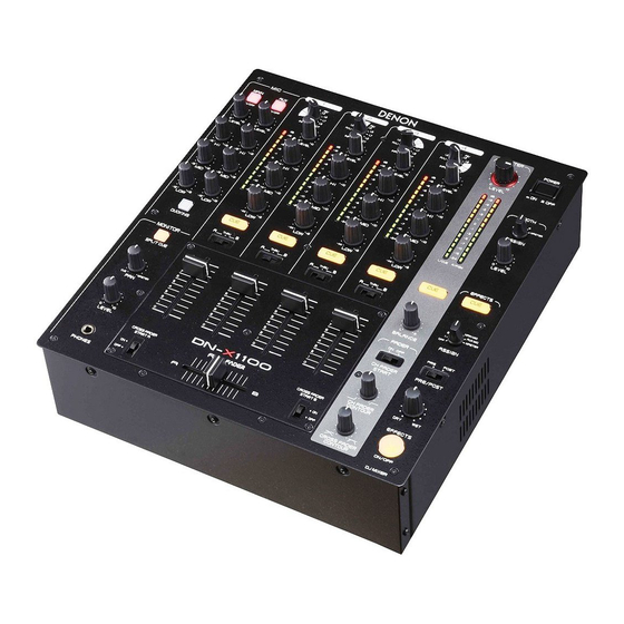 Denon DN-X1100 - DJ Mixer Owner's Manual