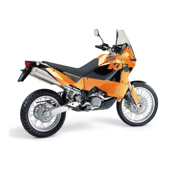 KTM 950 ADVENTURE 2003 Owner's Manual