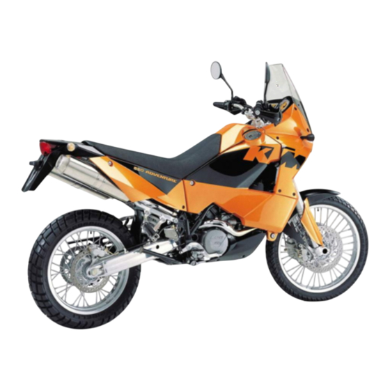 KTM 950 ADVENTURE 2003 Owner's Manual