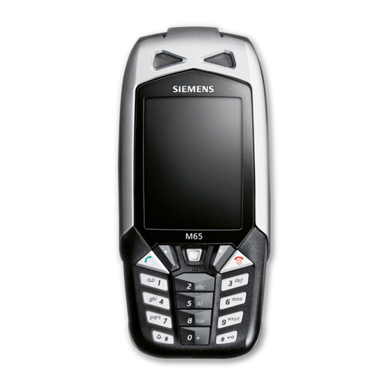 Siemens M65 User Manual