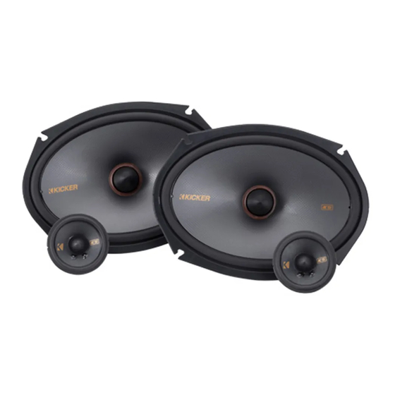 Kicker 48KSS269 Installation Manual