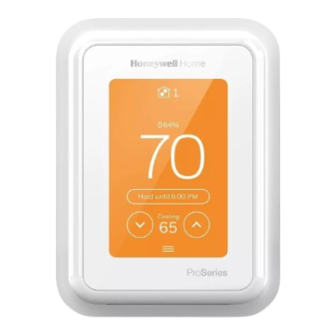 Honeywell Home T10 Product Data
