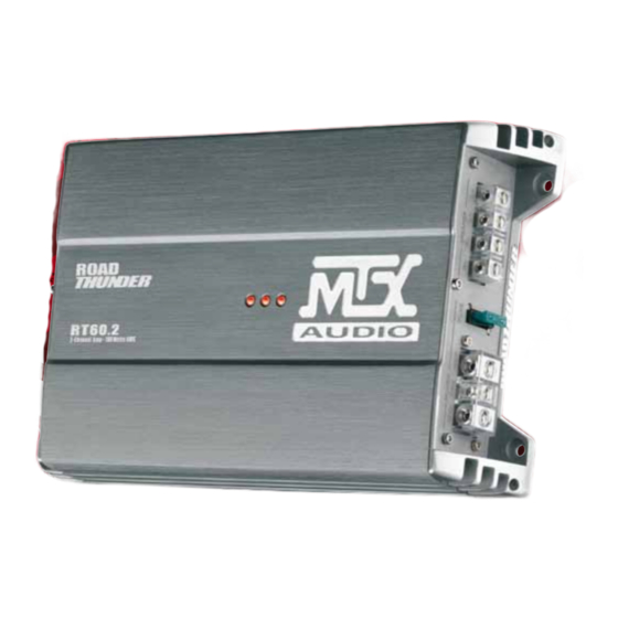 MTX ROADTHUNDER RT60.2 Manuals