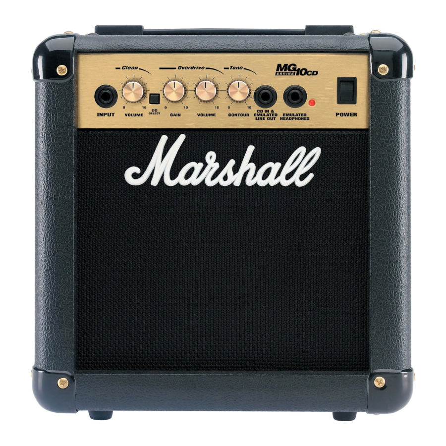 Marshall Amplification MG10CD Owner's Manual