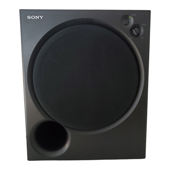 Sony SA-WM200 Instruction & Operation Manual