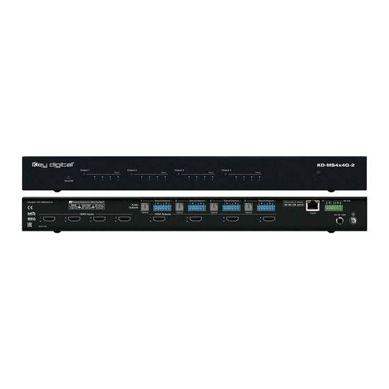 Key Digital KD-MS4x4G-2 Manual