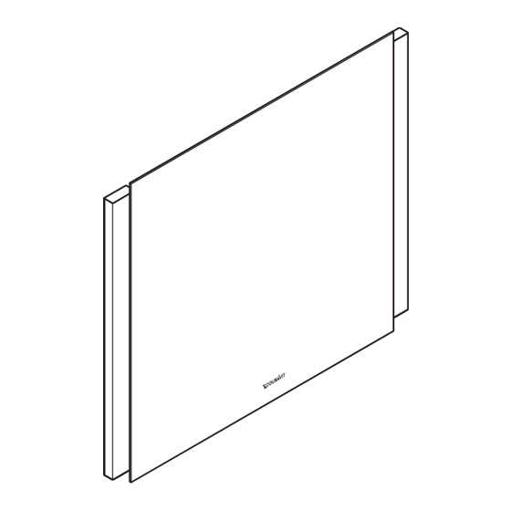 DURAVIT Ketho.2 K2 7073 Mounting Instructions