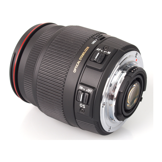 Sigma 18-200mm F3.5-6.3 II DC OS HSM Instructions