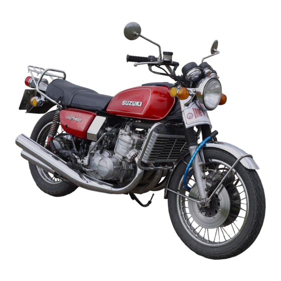 Suzuki GT 550 Service Manual