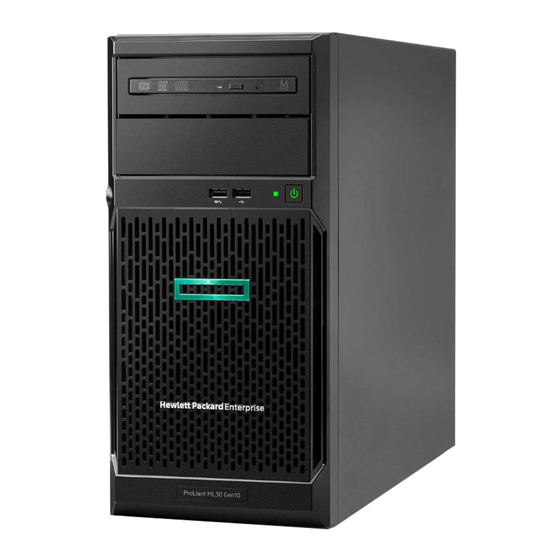 HPE ProLiant ML30 Tower Server Manuals