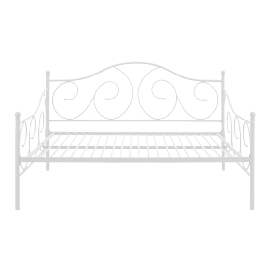 DHP Victoria Metal Daybed, Full 4022139 Manuals