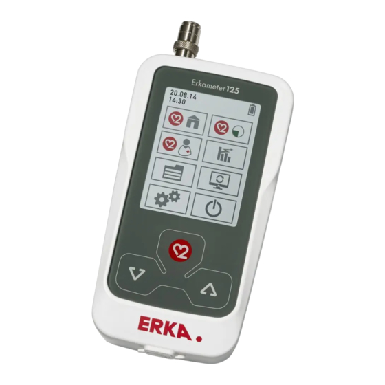 ERKA. ERKAMETER 125 PRO User Manual