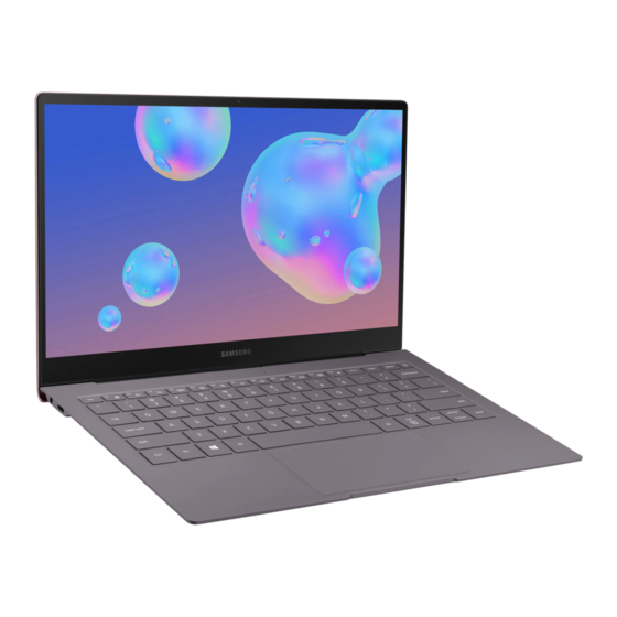 Samsung Galaxy Book S Quick Reference Manual