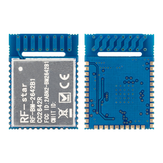 RF-Star SimpleLink RF-BM-2642B1 User Manual