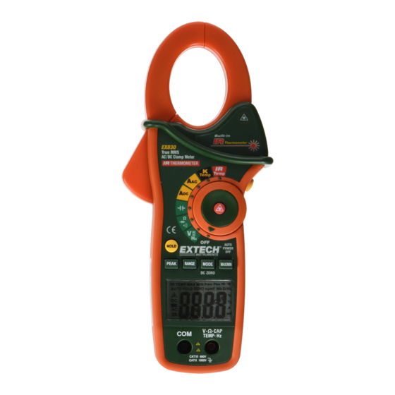 Extech Instruments EX830 User Manual