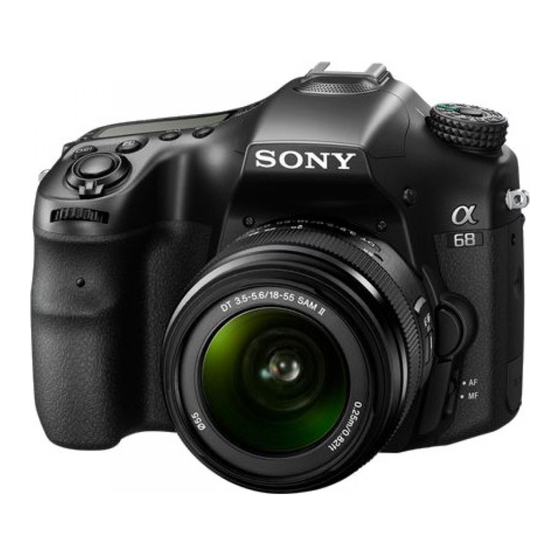 Sony ILCA-68 How To Use Manual
