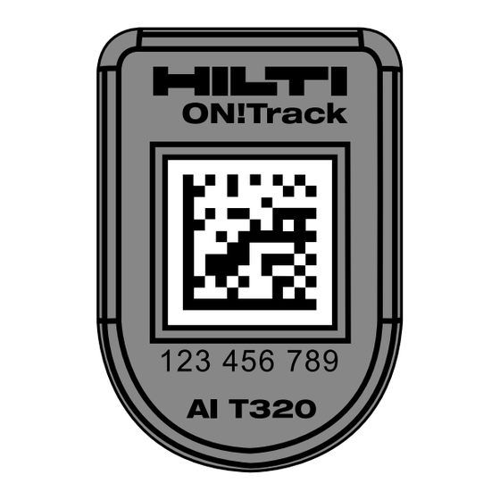 Hilti ON!Track smart tag AI T320 Quick Start Manual