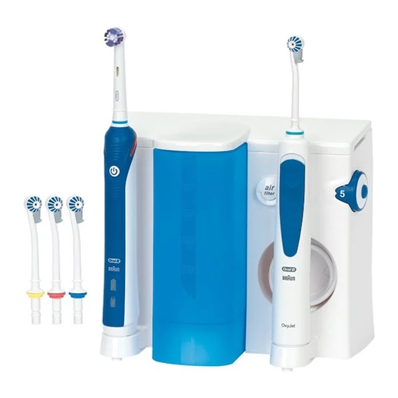 Oral-B OXYJET 1000 SERIES Manual