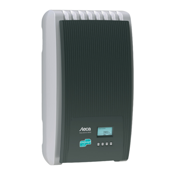 Steca StecaGrid 3000 Installation And Operating Instructions Manual