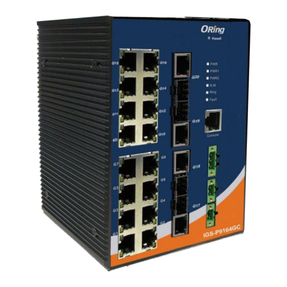 ORiNG IGS-P9164 Series Quick Installation Manual