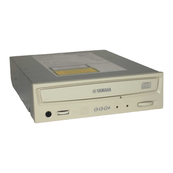 Yamaha CD Recordable/Rewritable Drive CRW8824E Manuals