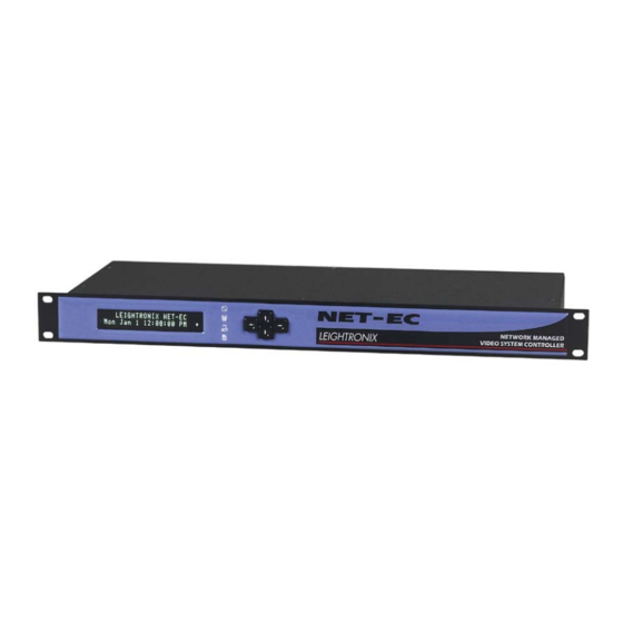 Leightronix NET-EC Installation Quick Manual