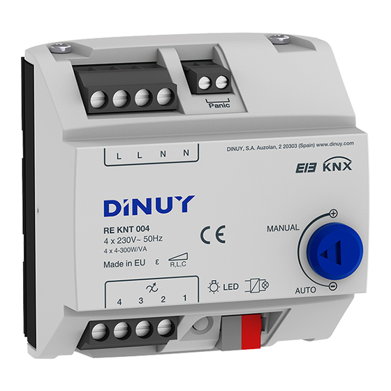 DINUY RE KNT 004 Manual