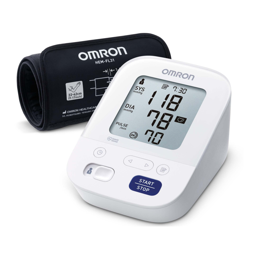Omron M3 Automatic Blood Pressure Monitor Manual