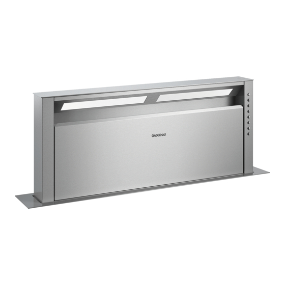 Gaggenau AL 400 791 Installation Instructions Manual