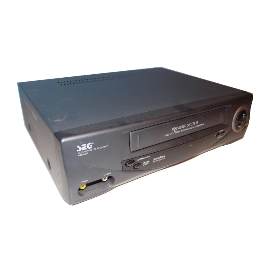 Seg VCR4350 Manuals