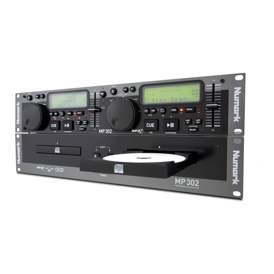 Numark MP302 Quick Start Manual