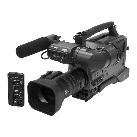 Sony DVCAM DSR-250 Service Manual