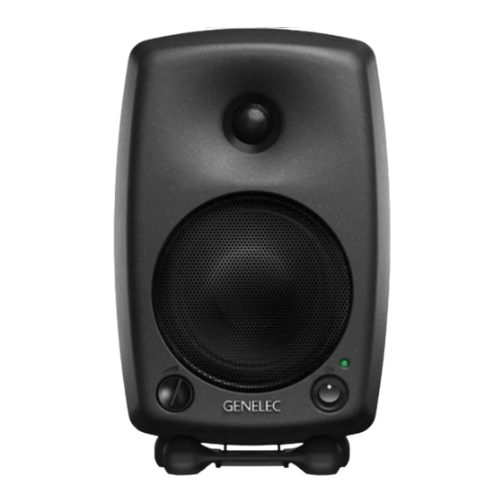 Genelec 8030 Quick Setup Manual
